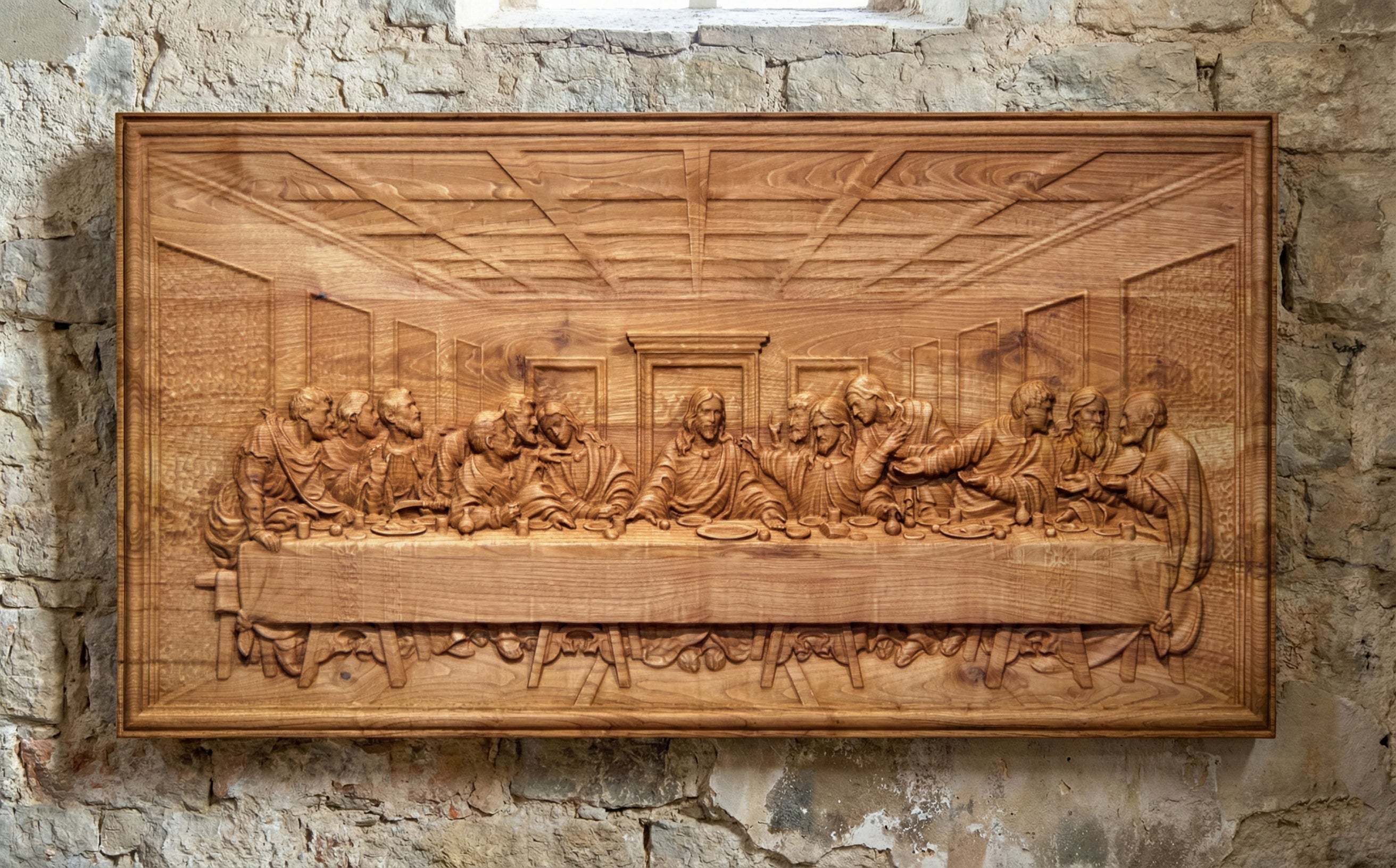 Das Letzte Abendmahl aus Holz