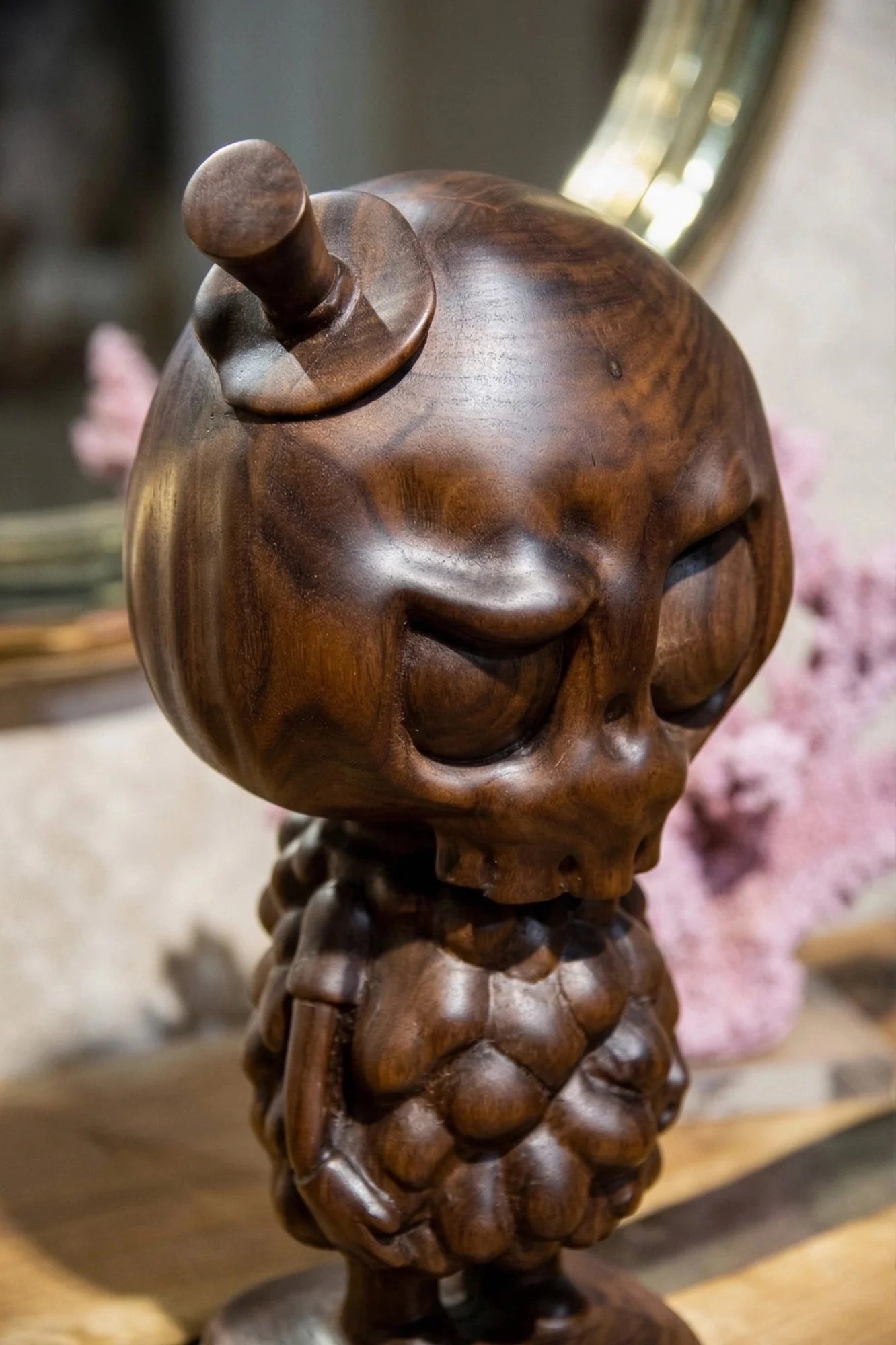 Handgeschnitzte Tycoco Holzskulptur - 38 cm hoch