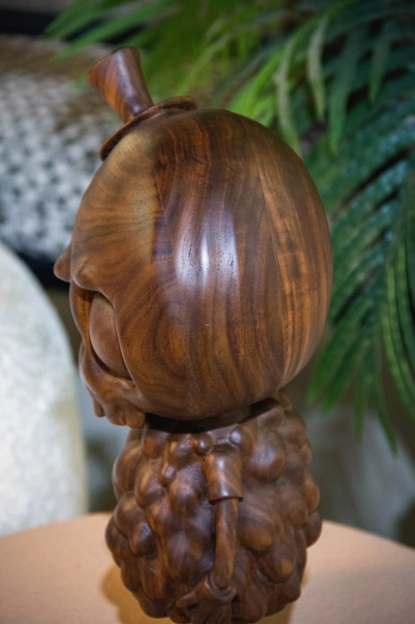 Handgeschnitzte Tycoco Holzskulptur - 38 cm hoch