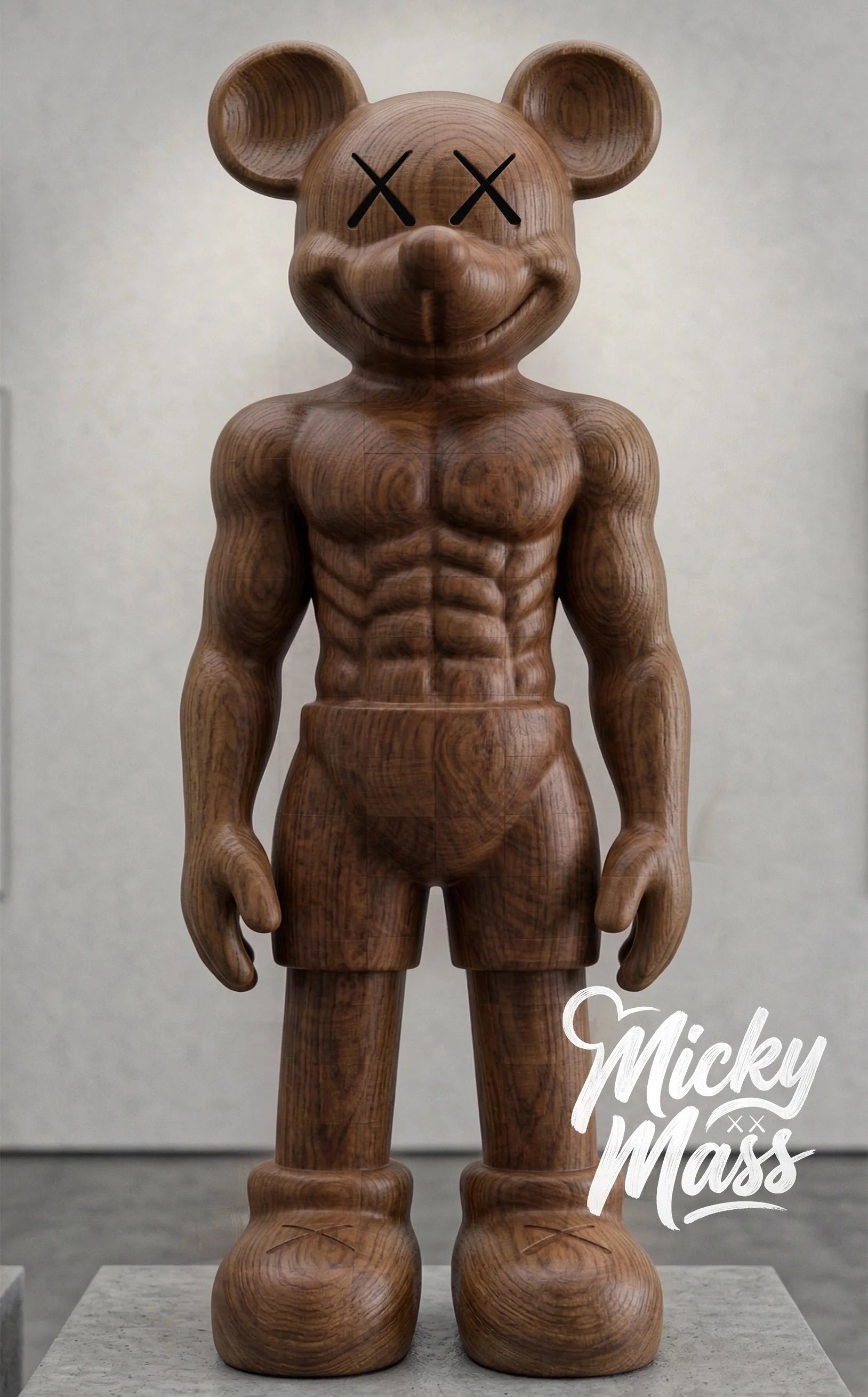 MickyMass Sammelfigur aus Massivholz