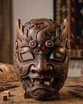 Drachen-Oni-Maske - 30 cm