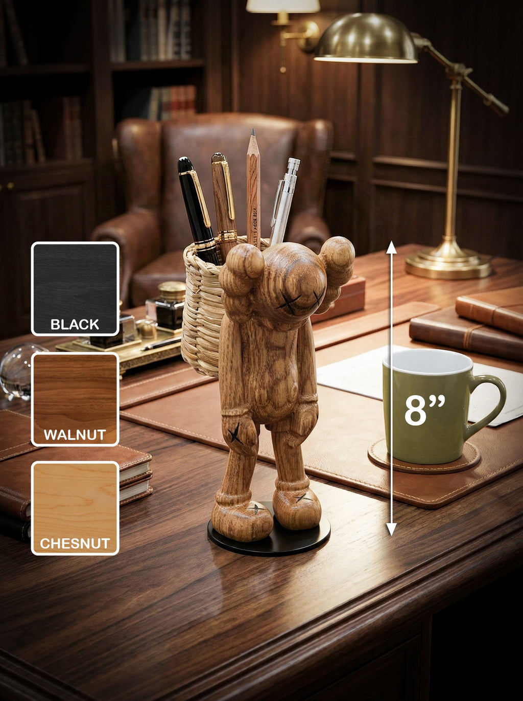 8" Stiftehalter-Figur Schreibtisch-Organizer