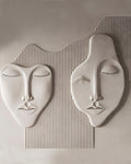 Wabi-Sabi 3D Gesichts-Wandrelief